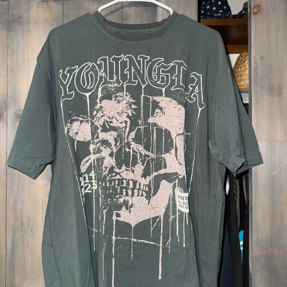YoungLA Men's Skull T Shirt
